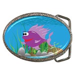 Purple Coolee Fish Belt Buckle