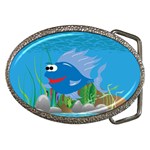 Blue Coolee Fish Belt Buckle