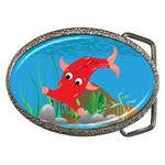 Red Hammie Fish Belt Buckle