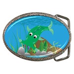 Green Hammie Fish Belt Buckle