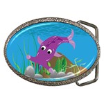 Purple Hammie Fish Belt Buckle