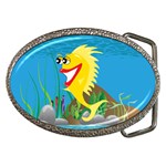 Yellow Happy Fish Belt Buckle