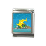 Yellow Hammie Fish Italian Charm (13mm)