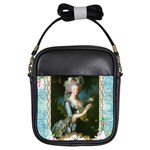 Marie Antoinette Pink Roses And Blue 6 By 8 Copy Girls Sling Bag