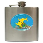 Yellow Hammie Fish Hip Flask (6 oz)