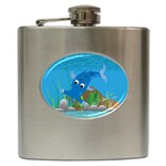 Blue Hammie Fish Hip Flask (6 oz)