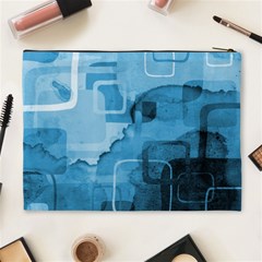 blue Cosmetic Bag (XL) from ArtsNow.com Back