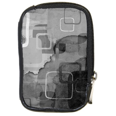 black Compact Camera Leather Case from ArtsNow.com Front