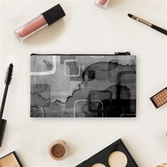 black Cosmetic Bag (Small) from ArtsNow.com Back