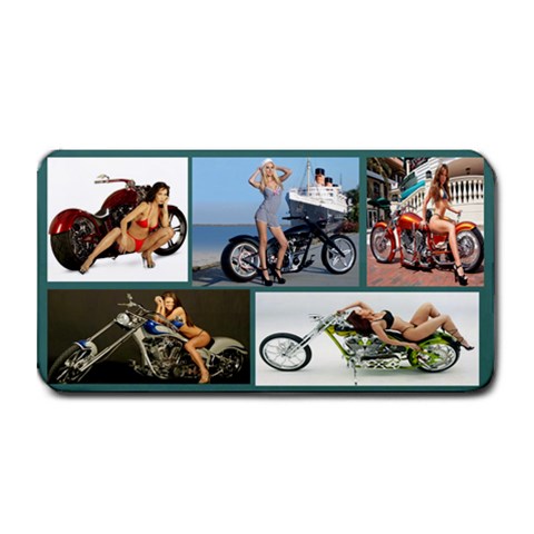 Bikes & Chicks Medium Bar Mat from ArtsNow.com 16 x8.5  Bar Mat
