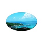 St. thomas Harbor Sticker Oval (10 pack)