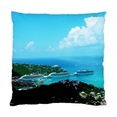 St. thomas Harbor Cushion Case (Two Sides) from ArtsNow.com Front