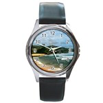 Barbados Beach Round Metal Watch