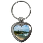 Barbados Beach Key Chain (Heart)