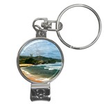 Barbados Beach Nail Clippers Key Chain