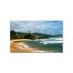 Barbados Beach Sticker Rectangular (10 pack)