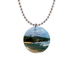 Barbados Beach 1  Button Necklace