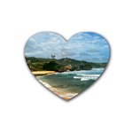 Barbados Beach Heart Coaster (4 pack)