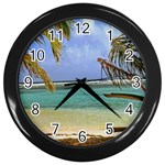 Belize Beach10x8 Wall Clock (Black)