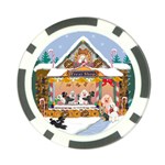 Poodle Christmas Treat Shop Gingerbread House Poker Chip Card Guard