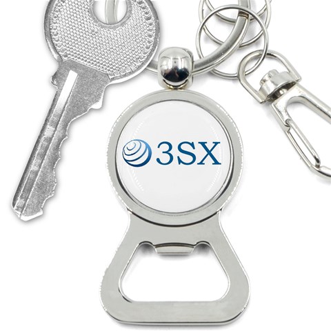 O3sx Logo Bottle Opener Key Chain from ArtsNow.com Front