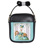 Marie W Pink Panel Pillow Aqua Copy Girls Sling Bag