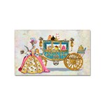 Marie And Carriage W Cakes  Squared Copy Sticker Rectangular (10 pack)