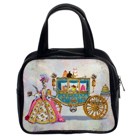 Marie And Carriage W Cakes  Squared Copy Classic Handbag (Two Sides) from ArtsNow.com Front