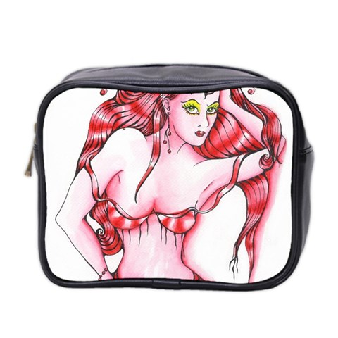 Lady Red Mini Toiletries Bag (Two Sides) from ArtsNow.com Front