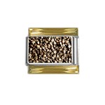 Coffee Beans Gold Trim Italian Charm (9mm)