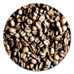 Coffee Beans Magnet 5  (Round)