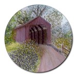 Coveredbridge300 Round Mousepad