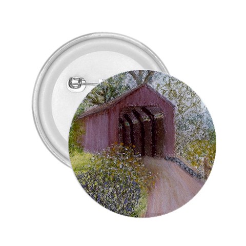 Coveredbridge300 2.25  Button from ArtsNow.com Front