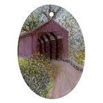 Coveredbridge300 Ornament (Oval)