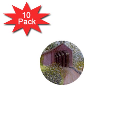 Coveredbridge300 1  Mini Button (10 pack)  from ArtsNow.com Front