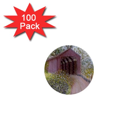Coveredbridge300 1  Mini Button (100 pack)  from ArtsNow.com Front