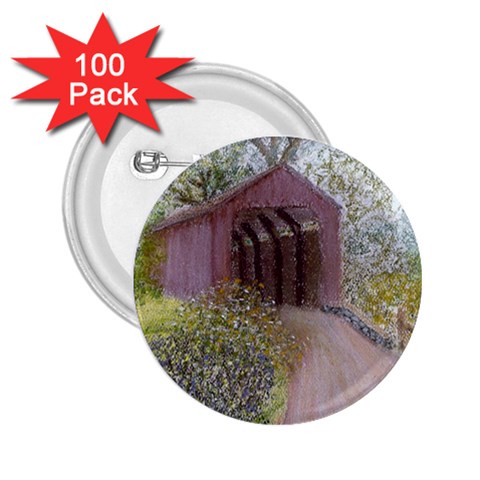 Coveredbridge300 2.25  Button (100 pack) from ArtsNow.com Front