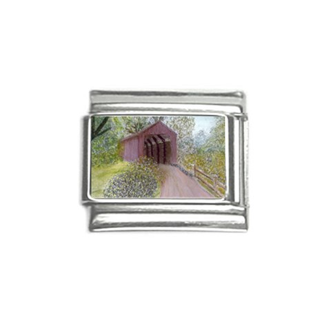 Coveredbridge300 Italian Charm (9mm) from ArtsNow.com Front
