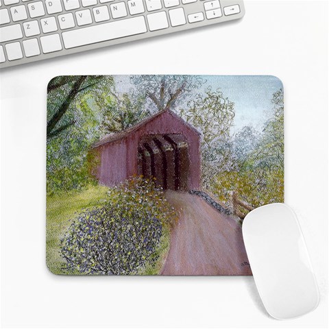 Coveredbridge300 Large Mousepad from ArtsNow.com Front