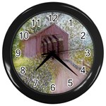 Coveredbridge300 Wall Clock (Black)