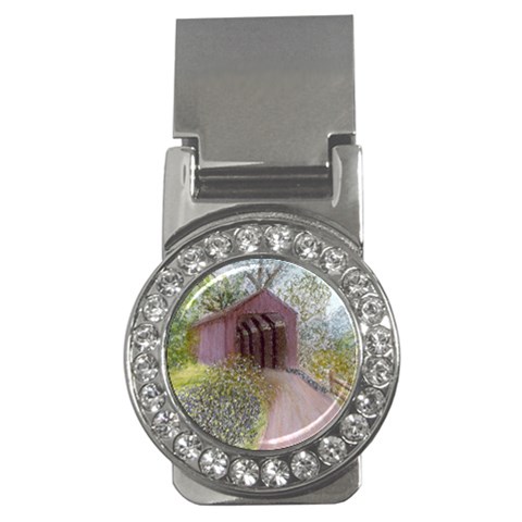 Coveredbridge300 Money Clip (CZ) from ArtsNow.com Front
