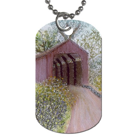 Coveredbridge300 Dog Tag (One Side) from ArtsNow.com Front