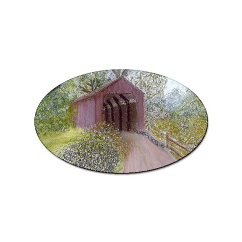 Coveredbridge300 Sticker Oval (100 pack) from ArtsNow.com Front