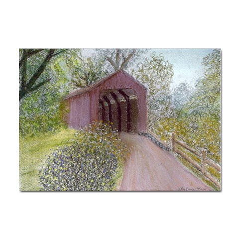 Coveredbridge300 Sticker A4 (10 pack) from ArtsNow.com Front