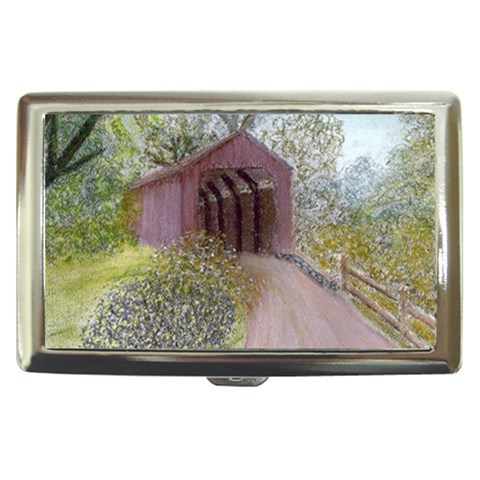 Coveredbridge300 Cigarette Money Case from ArtsNow.com Front