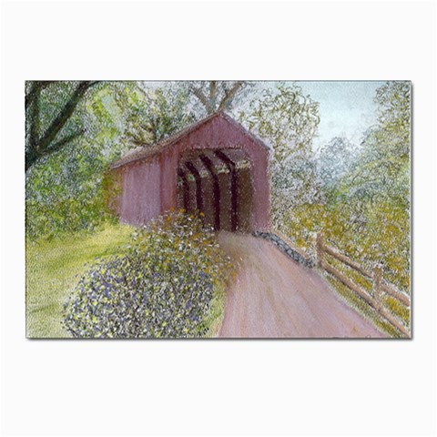 Coveredbridge300 Postcard 4 x 6  (Pkg of 10) from ArtsNow.com Front