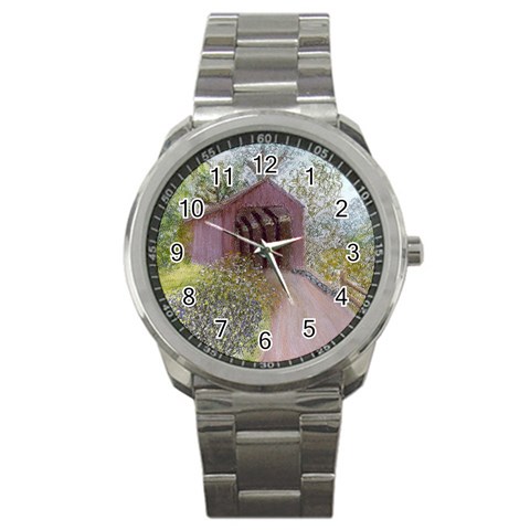 Coveredbridge300 Sport Metal Watch from ArtsNow.com Front