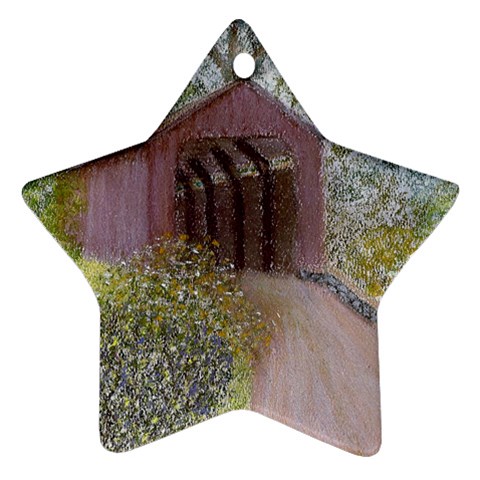 Coveredbridge300 Star Ornament (Two Sides) from ArtsNow.com Front