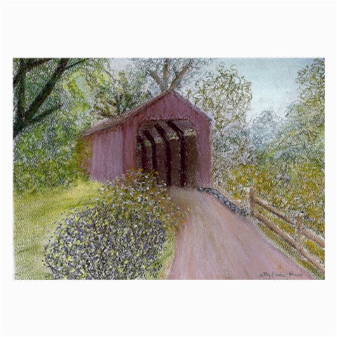 Coveredbridge300 Glasses Cloth (Large, Two Sides) from ArtsNow.com Front