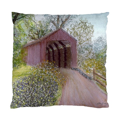 Coveredbridge300 Cushion Case (Two Sides) from ArtsNow.com Front